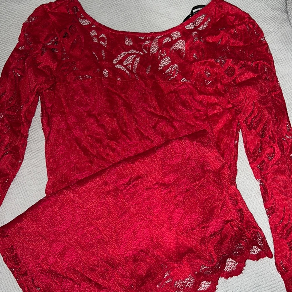 Open back dress.
